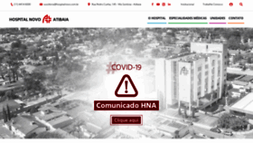 What Hospitalnovo.com.br website looked like in 2020 (3 years ago)