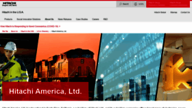 What Hitachi-america.us website looked like in 2020 (3 years ago)