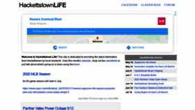 What Hackettstownlife.com website looked like in 2020 (4 years ago)