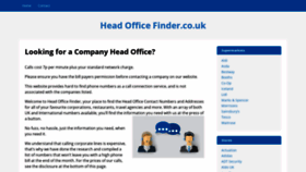 What Headofficefinder.co.uk website looked like in 2020 (3 years ago)