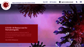 What Hematology.org website looked like in 2020 (5 years ago)
