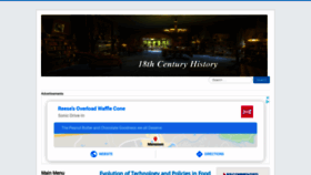 What History1700s.com website looked like in 2020 (3 years ago)
