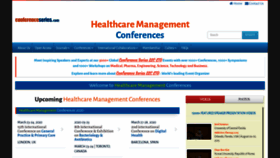 What Healthconferences.org website looked like in 2020 (3 years ago)