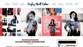 What Hayley-atwell.net website looked like in 2020 (3 years ago)