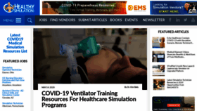 What Healthysimulation.com website looked like in 2020 (3 years ago)