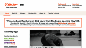 What Hotyogawellington.co.nz website looked like in 2020 (6 years ago)