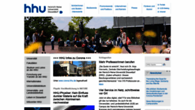 What Hhu.de website looked like in 2020 (3 years ago)