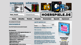 What Hoerspiele.de website looked like in 2020 (3 years ago)