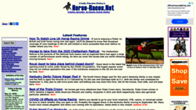 What Horse-races.net website looked like in 2020 (3 years ago)