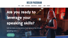 What Helenpackham.com website looked like in 2020 (4 years ago)