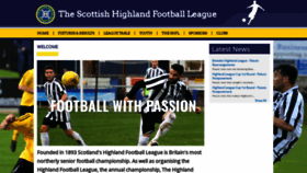 What Highlandfootballleague.com website looked like in 2020 (3 years ago)