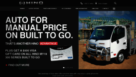 What Hino.com.au website looked like in 2020 (3 years ago)