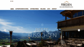 What Hotel-frieden.at website looked like in 2020 (3 years ago)
