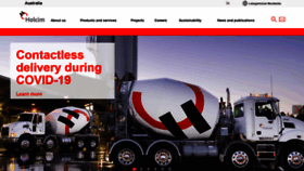 What Holcim.com.au website looked like in 2020 (3 years ago)
