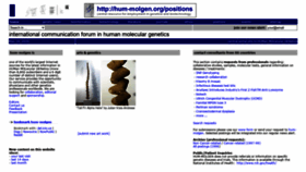 What Hum-molgen.org website looked like in 2020 (3 years ago)