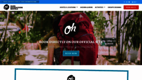 What Hostelsoasis.com website looked like in 2020 (4 years ago)