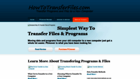 What Howtotransferfiles.com website looked like in 2020 (3 years ago)