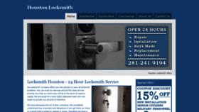 What Houston--locksmith.com website looked like in 2020 (3 years ago)