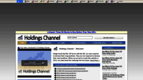 What Holdingschannel.com website looked like in 2020 (3 years ago)