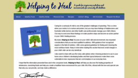 What Helping2heal.org website looked like in 2020 (4 years ago)