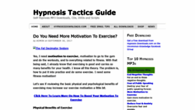 What Hypnosistacticsguide.com website looked like in 2020 (4 years ago)