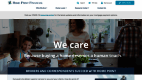 What Homepointfinancial.com website looked like in 2020 (3 years ago)