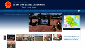 What Hoainhon.binhdinh.gov.vn website looked like in 2020 (5 years ago)