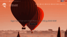 What Hotairballoonbagan.com website looked like in 2020 (3 years ago)