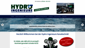 What Hydroingenieure.at website looked like in 2020 (3 years ago)