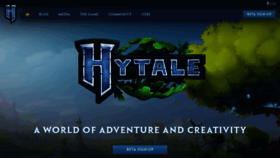 What Hytale.com website looked like in 2020 (3 years ago)