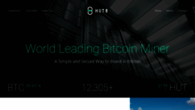 What Hut8mining.com website looked like in 2020 (3 years ago)
