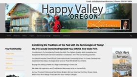 What Happyvalleyrealtors.com website looked like in 2020 (3 years ago)