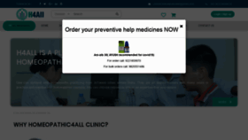 What Homeopathy4all.com website looked like in 2020 (3 years ago)