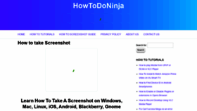 What Howtotakescreenshot.net website looked like in 2020 (3 years ago)