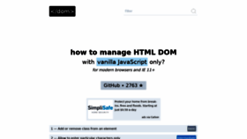 What Htmldom.dev website looked like in 2020 (3 years ago)