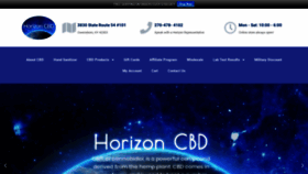 What Horizoncbd.com website looked like in 2020 (3 years ago)