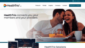 What Healthtrio.com website looked like in 2020 (3 years ago)