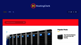 What Hostingclerk.com website looked like in 2020 (3 years ago)