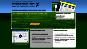 What Hitscricket.com website looked like in 2020 (3 years ago)