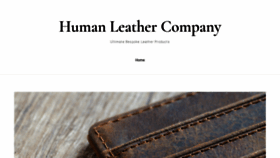 What Humanleather.co.uk website looked like in 2020 (3 years ago)