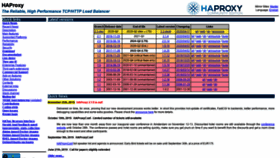 What Haproxy.org website looked like in 2020 (3 years ago)