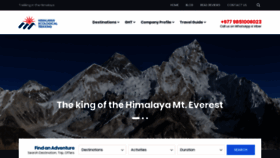 What Himalayahiking.com website looked like in 2020 (3 years ago)