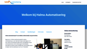 What Halma.nl website looked like in 2020 (3 years ago)