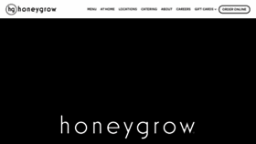 What Honeygrow.com website looked like in 2020 (3 years ago)