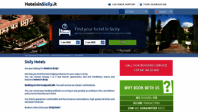 What Hotelsinsicily.it website looked like in 2020 (3 years ago)