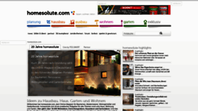 What Homesolute.com website looked like in 2020 (3 years ago)