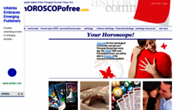 What Horoscopofree.com website looked like in 2020 (3 years ago)