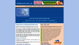 What Hothoneyforme.com website looked like in 2020 (3 years ago)