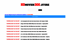 What Hdmovies300.store website looked like in 2020 (3 years ago)