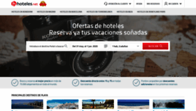What Hoteles.net website looked like in 2020 (3 years ago)